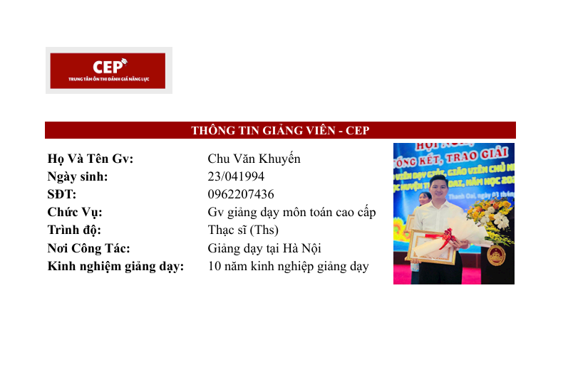 Thầy giáo Chu Văn Khuyến