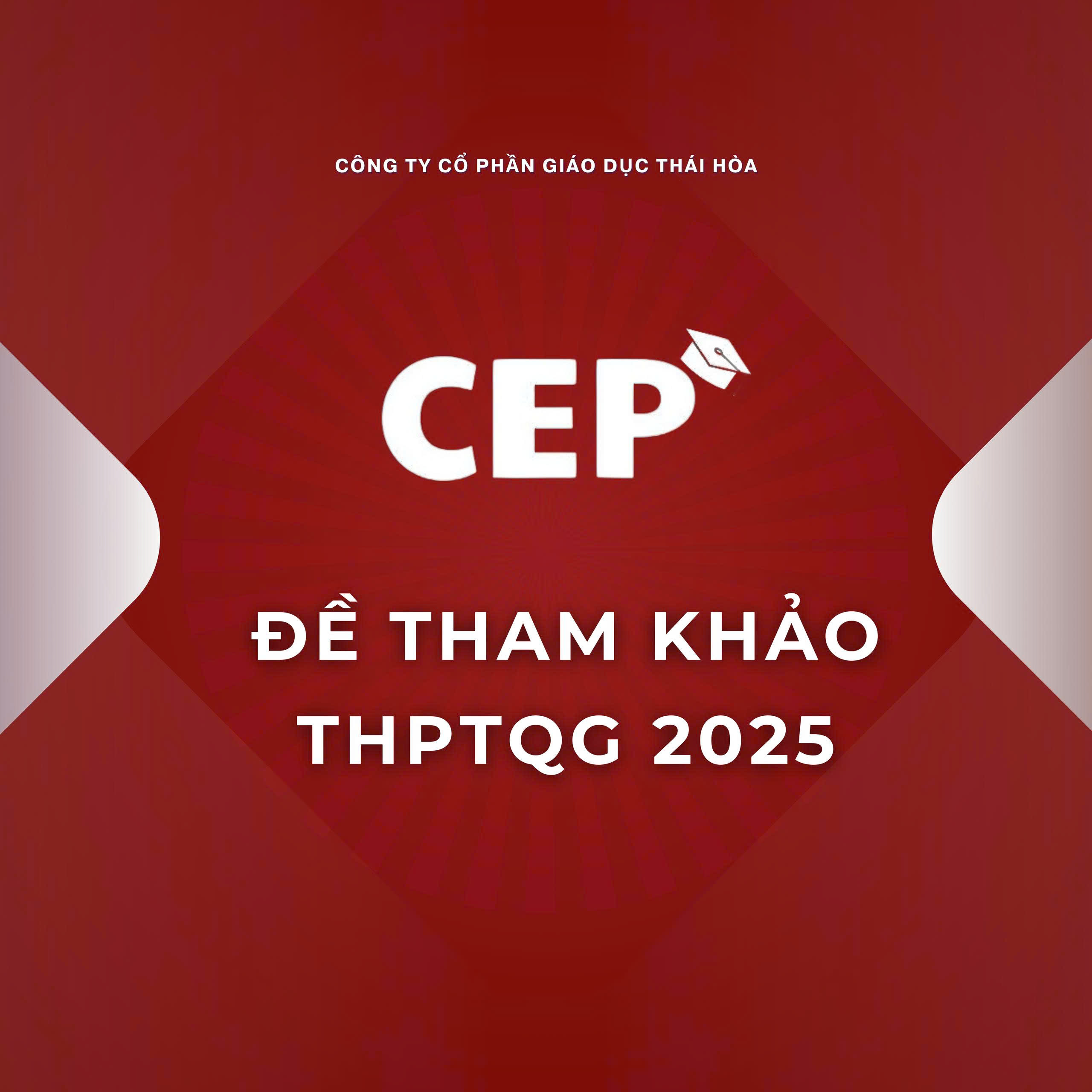 Đề thi minh hoạ tốt nghiệp THPTQG 2025